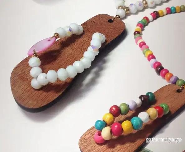 Hänge Trä - Flipflop Brun 1 Styck - Bild 2