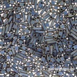 Miyuki Quarter Tila – Matte Metallic Silver Grey 5×1,2mm 5gram
