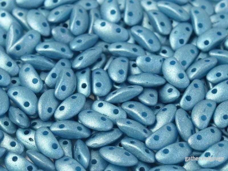 Mobyduo® – Metallic Aqua 3x8mm, 25-pack Mobyduo® – Metallic Aqua 3x8mm, 25-pack