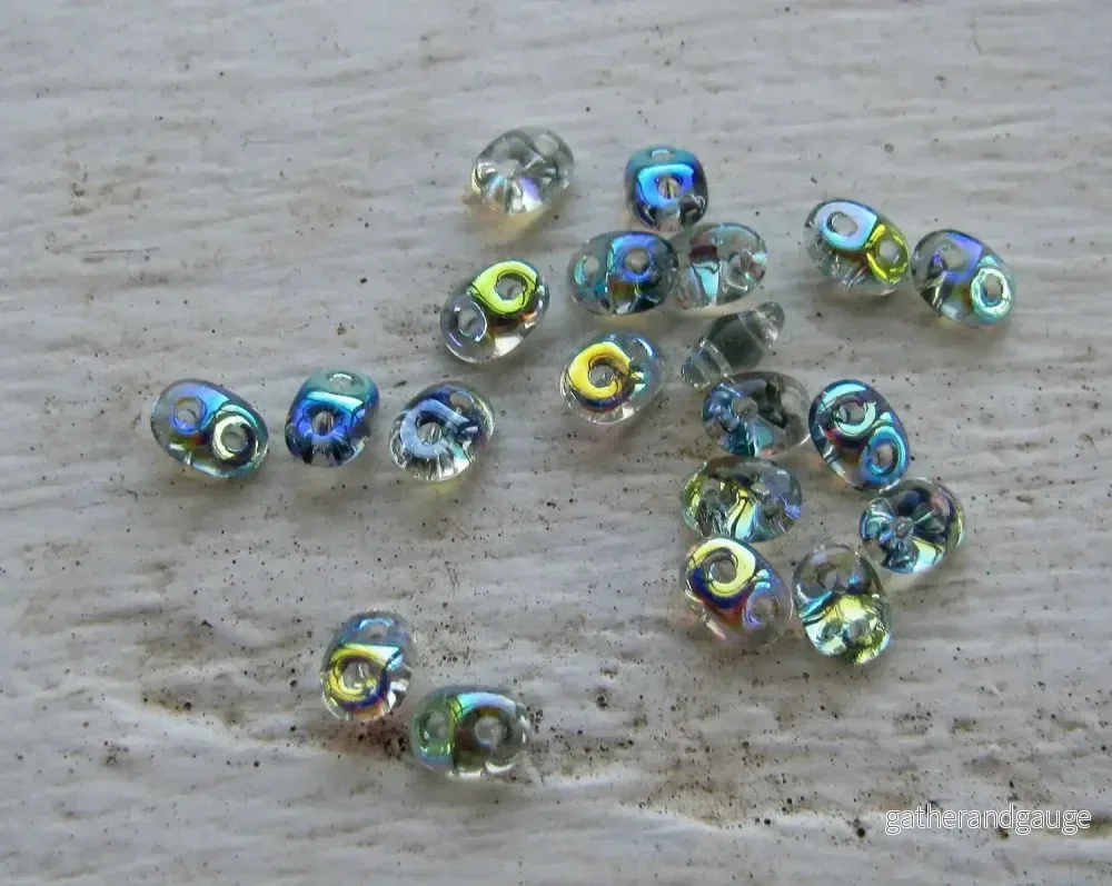 SuperDuo - Crystal Blue Rainbow, 10 gram - Bild 2