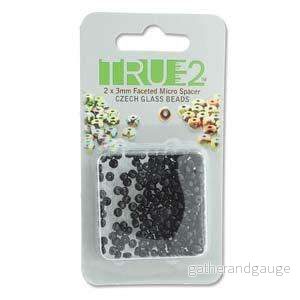 Facetterad Micro Spacers – Jet 2x3mm, 6 gram Facetterad Micro Spacers – Jet 2x3mm, 6 gram
