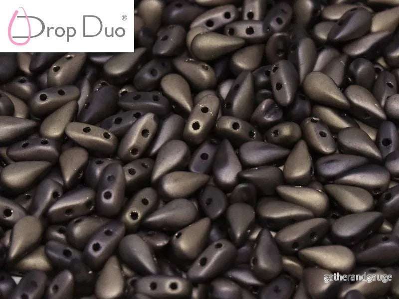 DropDuo® – Crystal Capri Gold Full Matted 3x6mm, 30-pack DropDuo® – Crystal Capri Gold Full Matted 3x6mm, 30-pack