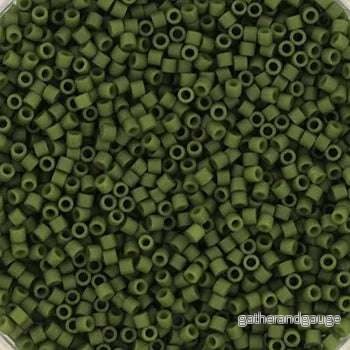 Miyuki Delica - Opaque Matte Luster Olive 15/0, 3 gram