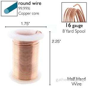 Wire Elements 16 Ga - Roséguldfärgad Non Tarnish 1 rulle - Bild 2