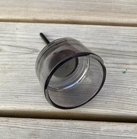 Ljushållare sotat glas till värmeljus - Bild 2