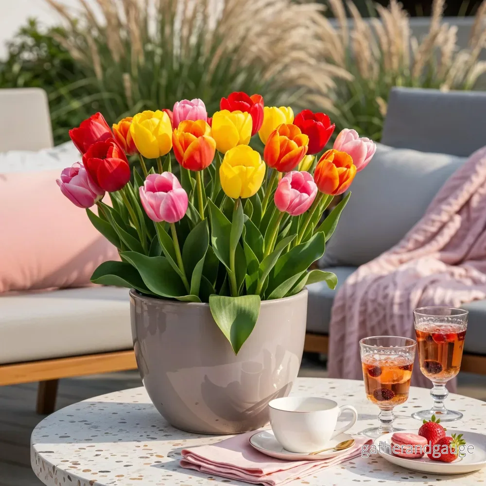 Green boutiQ - Bloembollen - Tulp Darwin Hybride Mix - Diversen Kleuren - 40 stuks - Bolmaat 10/12 - Bild 3