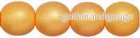 Tjeckiska Druks - Neon Cantaloupe 6 mm, 25-pack