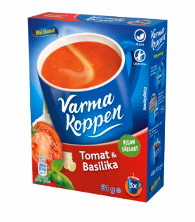 Blå Band Tomat Basilika Varma Koppen Soppa Pulver/3 Port Blå Band Tomat Basilika Varma Koppen Soppa Pulver/3 Port