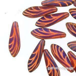 Dagger - Orange Transparent Laser Matt Wing 5x16mm, 1 sträng