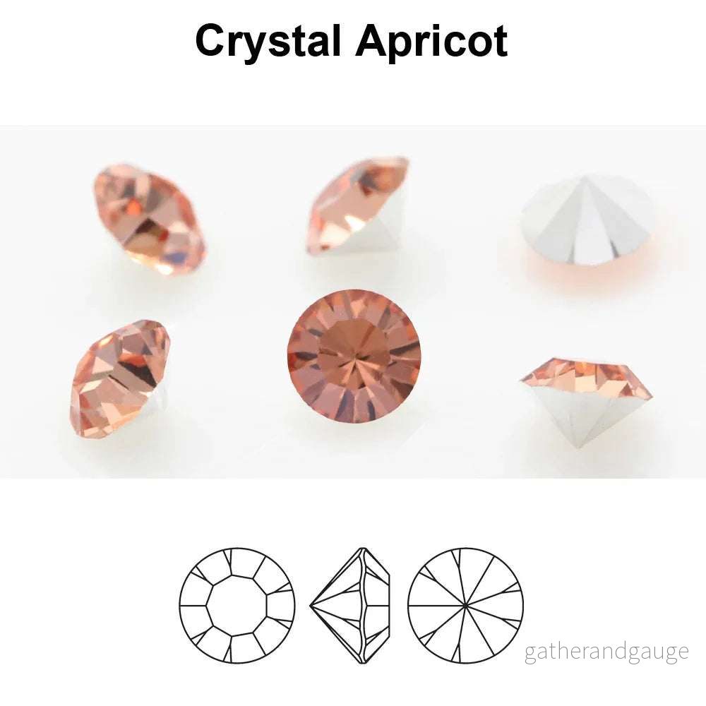 Preciosa MC Chaton Maxima SS39 – Crystal Apricot 8mm 1 styck