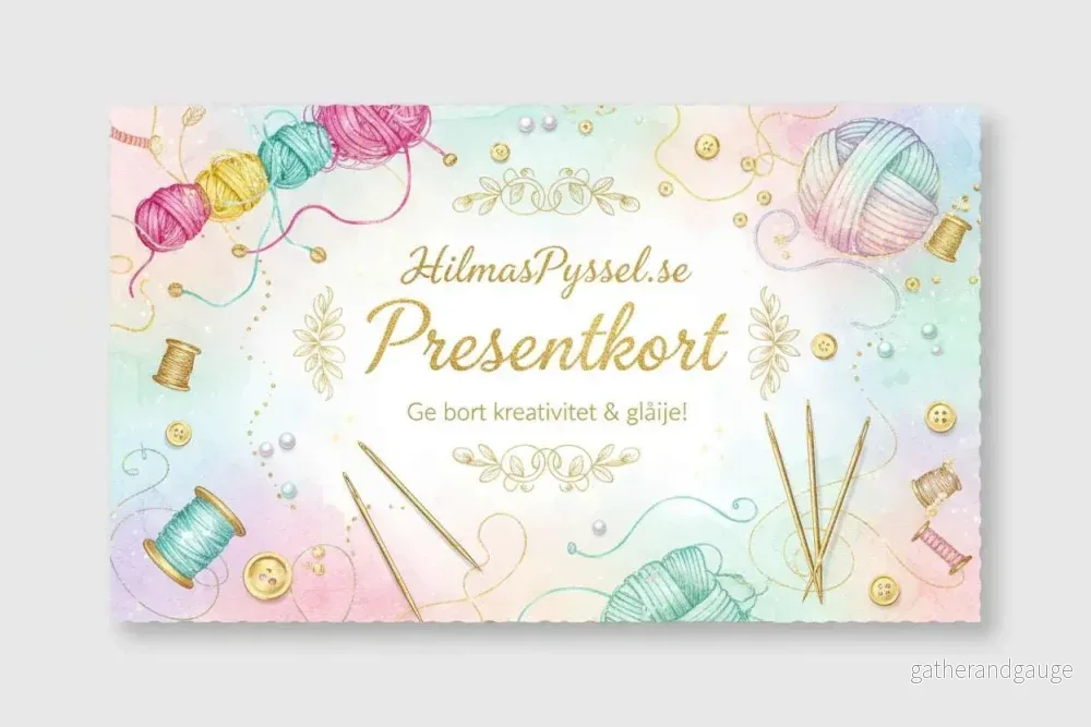 HilmasPyssel.se Presentkort – ge kreativ frihet ✨