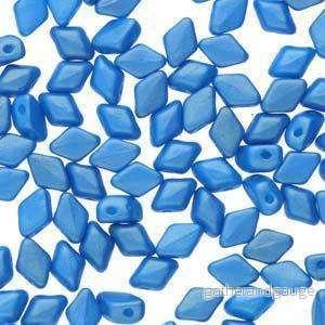 Matubo Mini Gemduo - Gold Shine Cornflower Blue 6x4mm