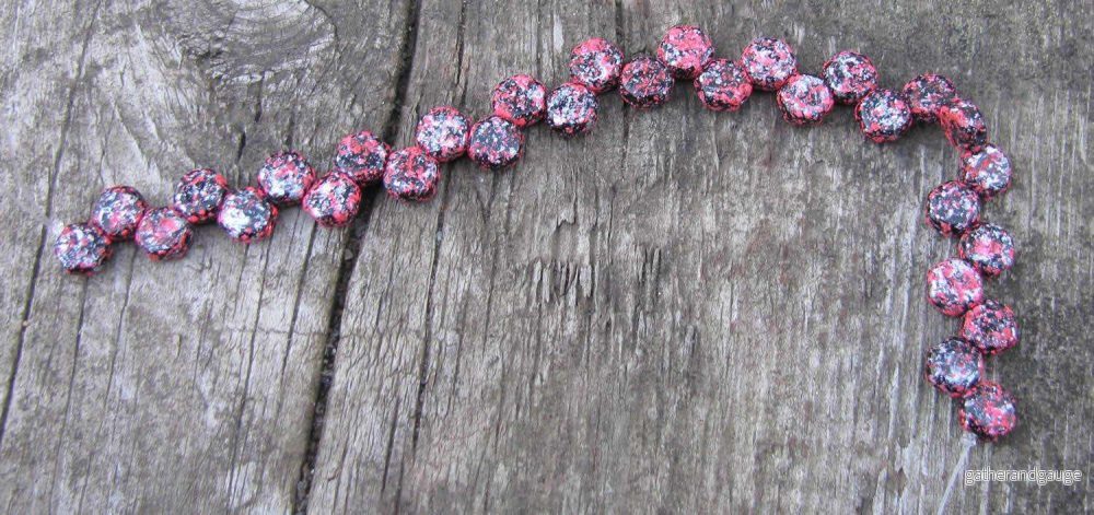 Honeycomb - Tweedy Pink 6mm, 1 sträng - Bild 2
