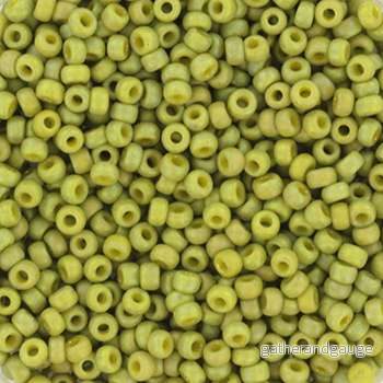 Miyuki Seed Beads – Opaque Glazed Frosted Rainbow Olive 11/0, 10 gram Miyuki Seed Beads – Opaque Glazed Frosted Rainbow Olive 11/0, 10 gram