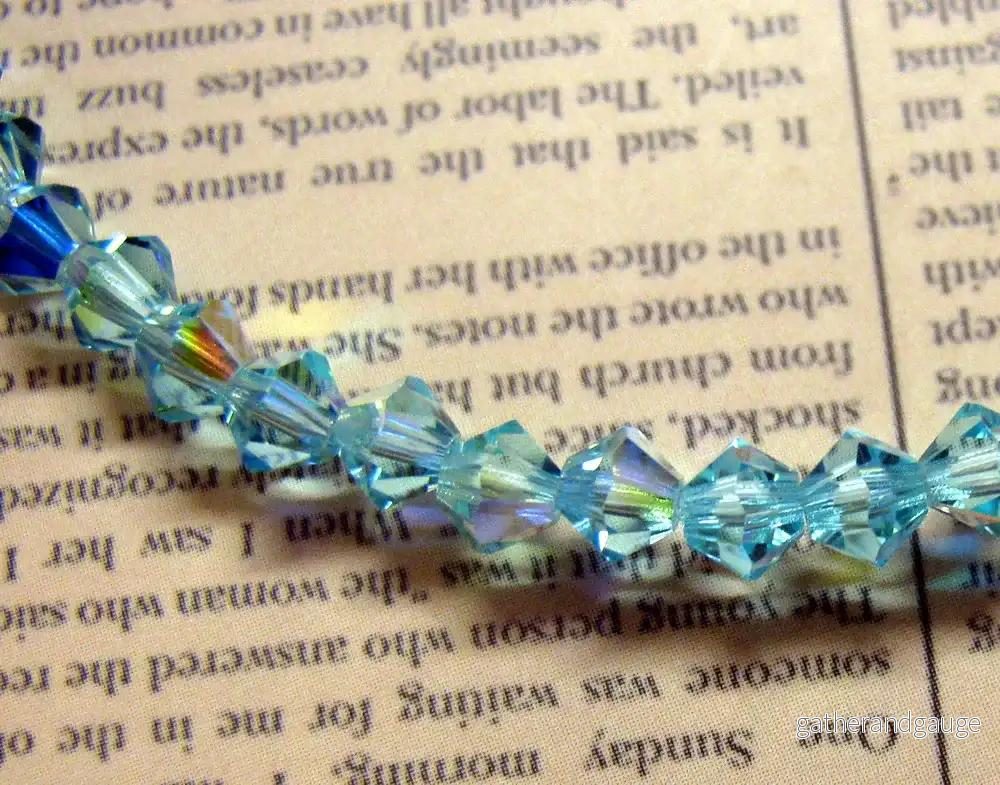 Tjeckiska MC Bicone - Aqua Bohemica AB 4 mm,30- pack - Bild 2