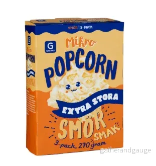 Garant Mikropopcorn Extra Stora Smör 3*90g