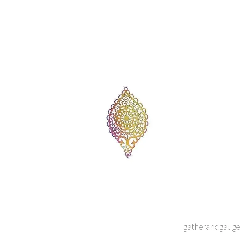 Berlock Oljefärgad – Stor Mandala droppe 38x58mm 1 styck