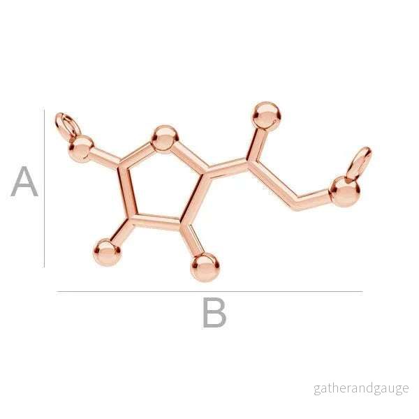 Berlock 925 Silver 18K Rose Gold plated – Vitamin C 1 syck Berlock 925 Silver 18K Rose Gold plated – Vitamin C 1 syck