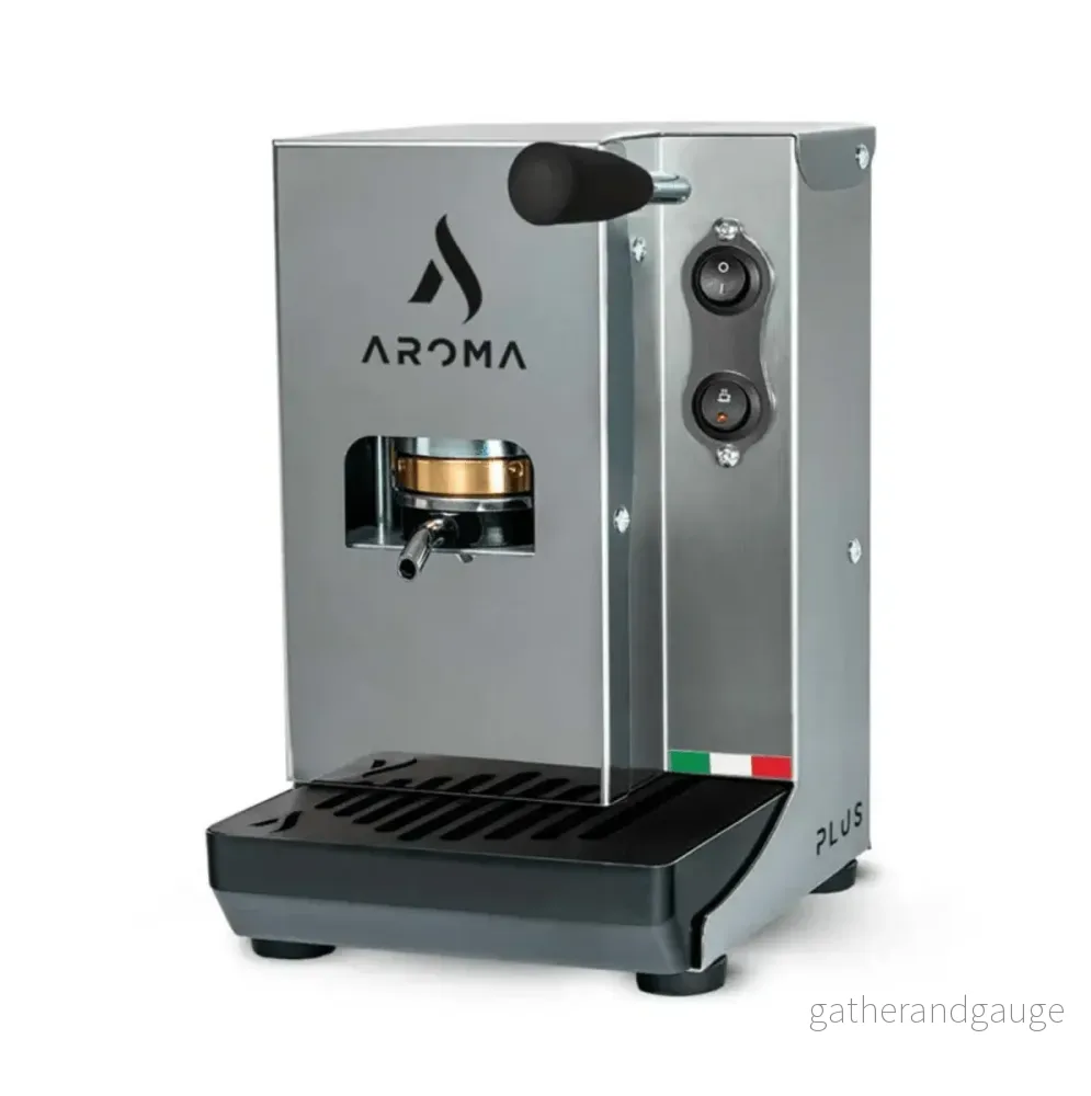 Aroma Plus Silver – Premium Italiensk E.S.E Pod Espressomaskin Aroma Plus Silver – Premium Italiensk E.S.E Pod Espressomaskin