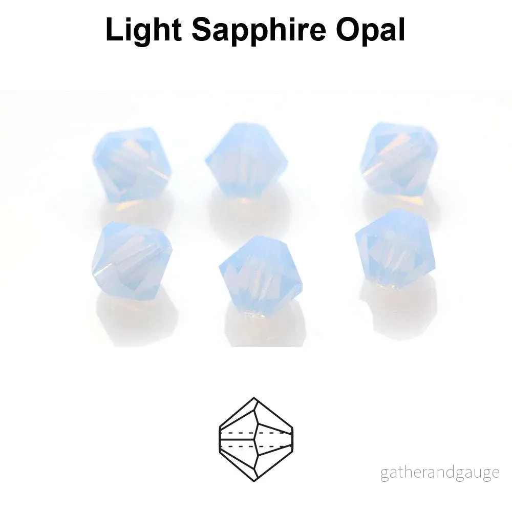 Tjeckiska MC Bicone – Lt Sapphire Opal 6 mm, 18- pack Tjeckiska MC Bicone – Lt Sapphire Opal 6 mm, 18- pack