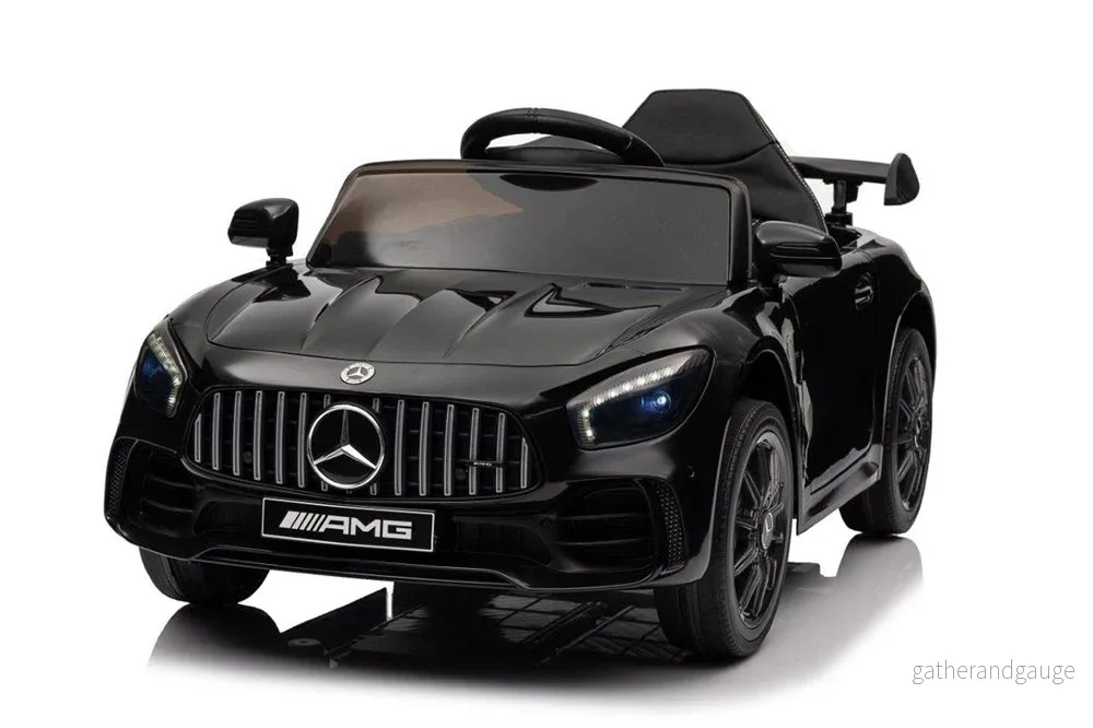 Elbil barn Mercedes Benz GTR 2x12V Svart - Bild 3