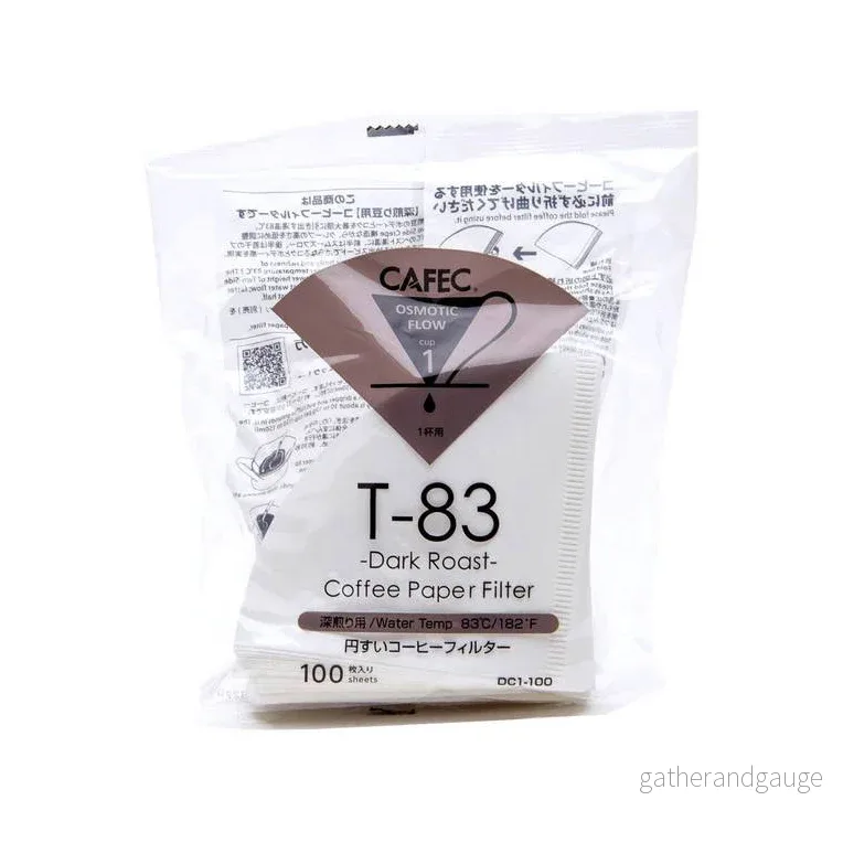 Cafec T-83 – Dark Roast – Pappersfilter – Cup – 100pcs Cafec T-83 – Dark Roast – Pappersfilter – Cup – 100pcs