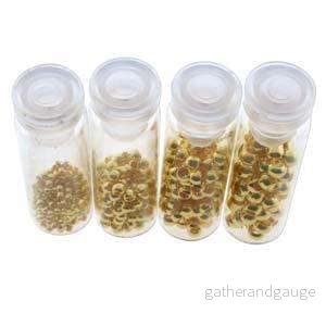 Basic Elements - Crimp bead assortment, Gold plated, 600- pack - Bild 3