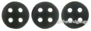 CzechMates QuadraLentil - Matte Jet 6mm, 10 gram - Bild 2