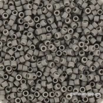 Miyuki Delica - Opaque Matte Charcoal 11/0, 5 gram