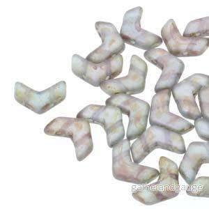 Chevron Duo – Crystal Matte Lazure Blue 10x4mm, 1 sträng Chevron Duo – Crystal Matte Lazure Blue 10x4mm, 1 sträng