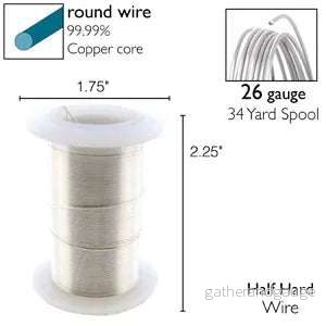 Wire Elements 26Ga - Silverfärgad, Non tarnish, 1 rulle - Bild 2