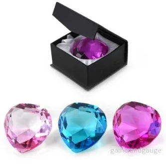 Diamant hjärta, ljusrosa