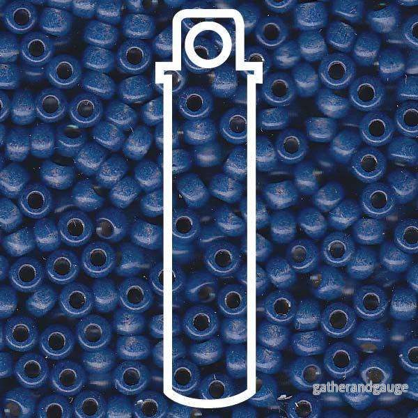 Miyuki Seed Beads - Dyed Dark Sky Blue S/L Alabaster 6/0