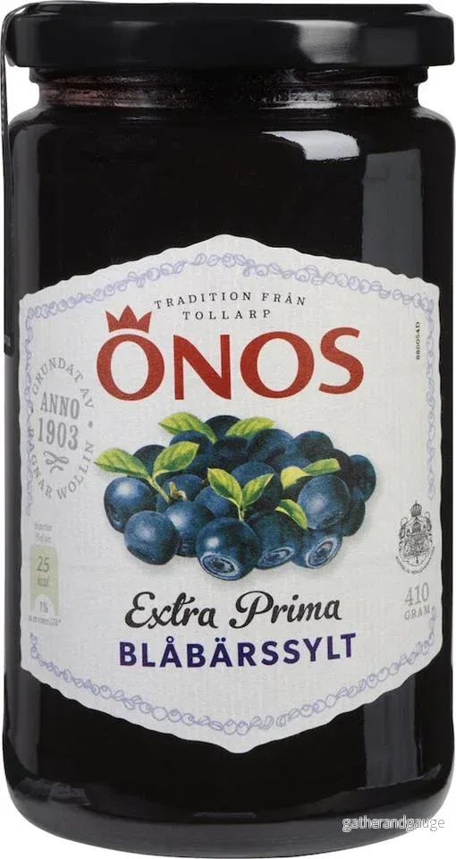Sylt Blåbär Extra Prima 410g Önos Sylt Blåbär Extra Prima 410g Önos