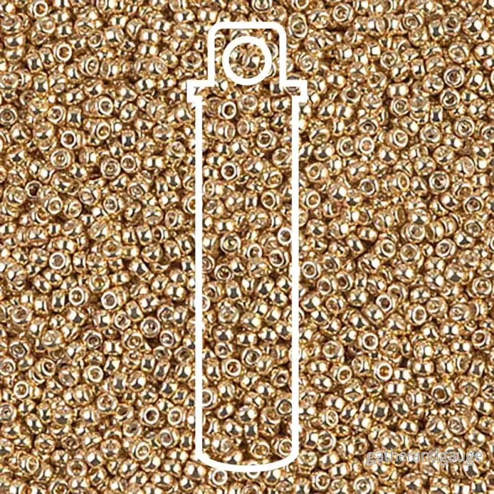 Miyuki seed beads – Galvanized Yellow Gold 15/0, 8,2 gram Miyuki seed beads – Galvanized Yellow Gold 15/0, 8,2 gram