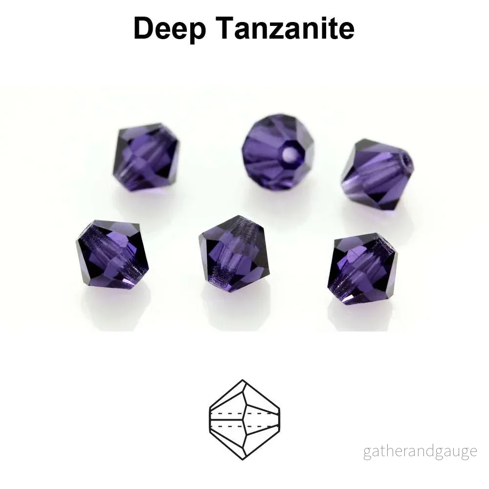 Tjeckiska MC Bicone – Deep Tanzanite 4 mm 30 pack Tjeckiska MC Bicone – Deep Tanzanite 4 mm 30 pack