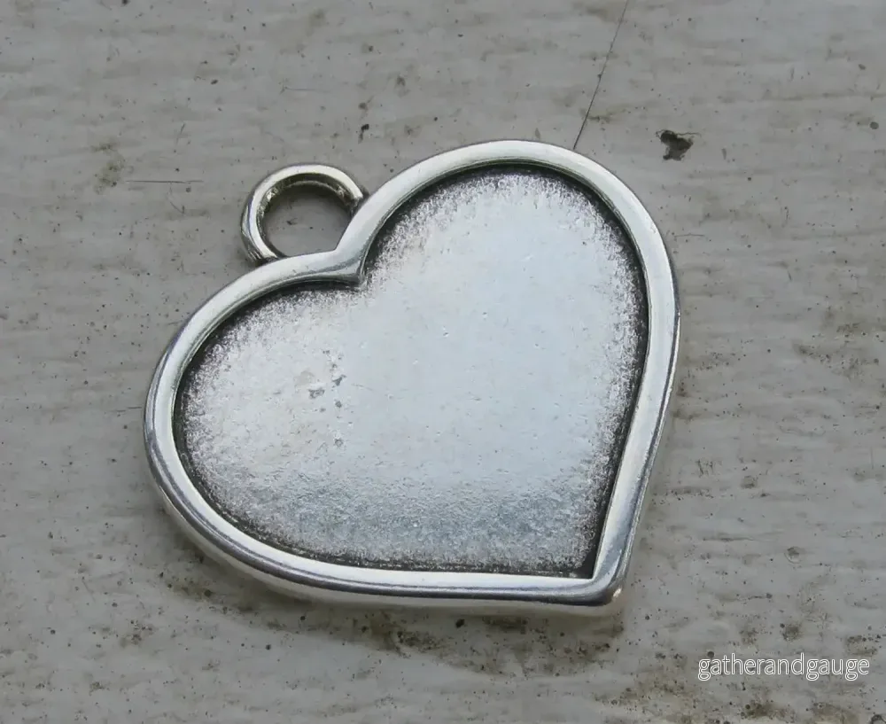 Ramberlock Silverfärgad - Hjärta 1 Styck - Bild 2