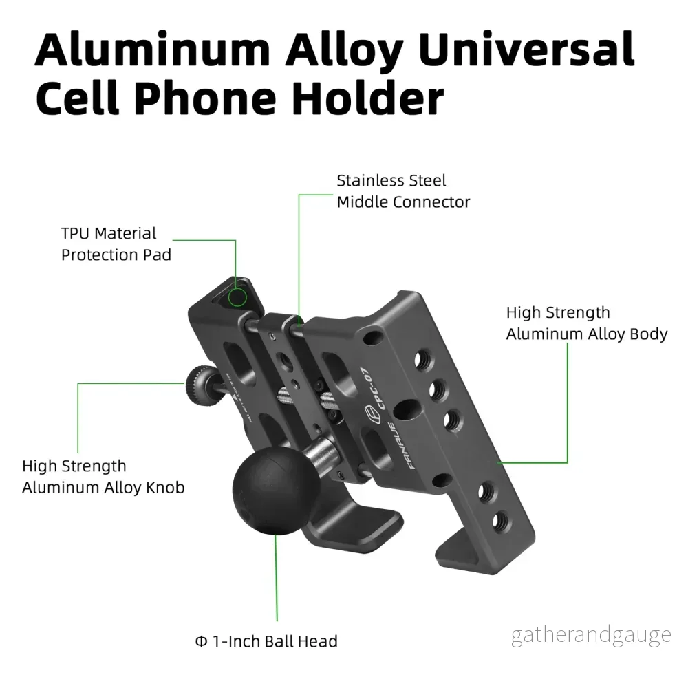 FANAUE CPC-07 Smartphone Holder with Detachable 1" Ball Head - Bild 2
