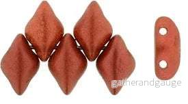 Matubo Gemduo - Matte Metallic Lava 8x5mm, 10 gram