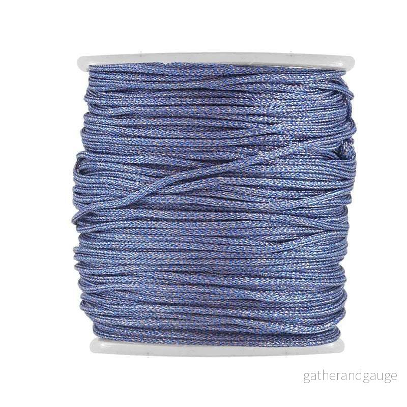 PL Rund – Blue Metallic 1mm, 1 m