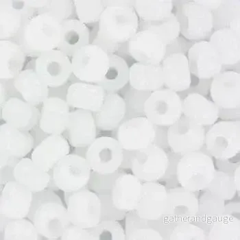 Miyuki Seed Beads - Opaque White 6/0, 10 gram