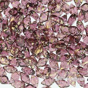Matubo Gemduo – Amethyst Gold Splash 8x5mm, 10 gram Matubo Gemduo – Amethyst Gold Splash 8x5mm, 10 gram