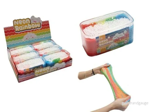 Slime Neon Regnbågsfärger Slime Neon Regnbågsfärger