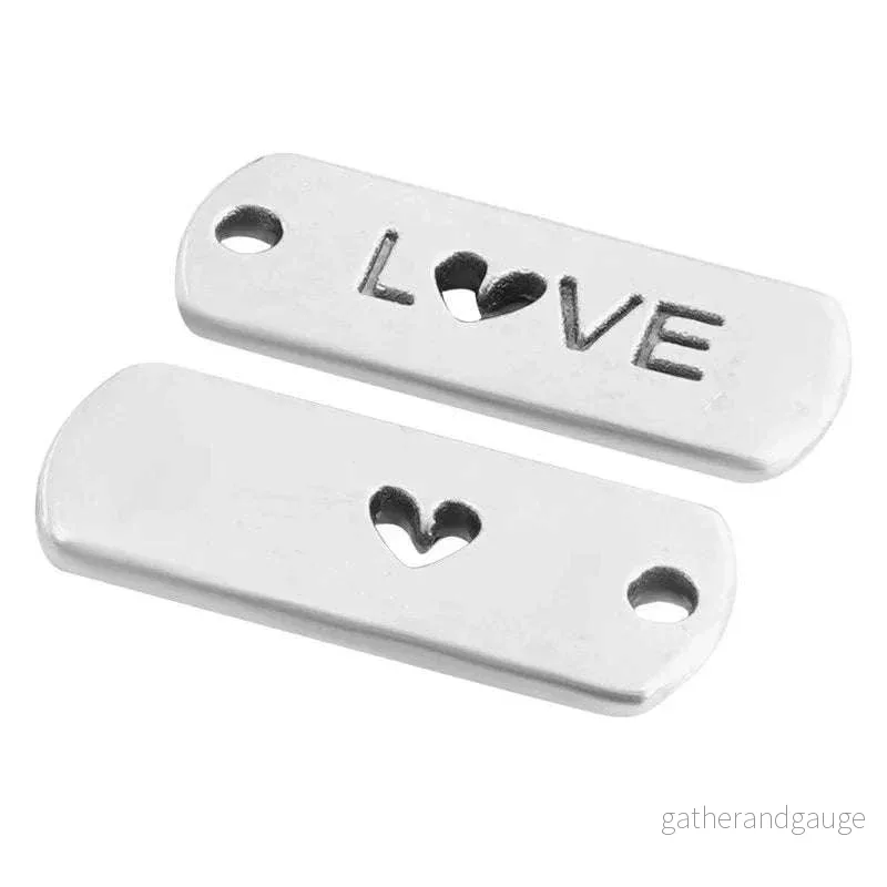 Berlock Silverpläterad - Love 1 styck
