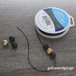 Opelon Elastisk Tråd - Svart 0,7mm 25m - Bild 3