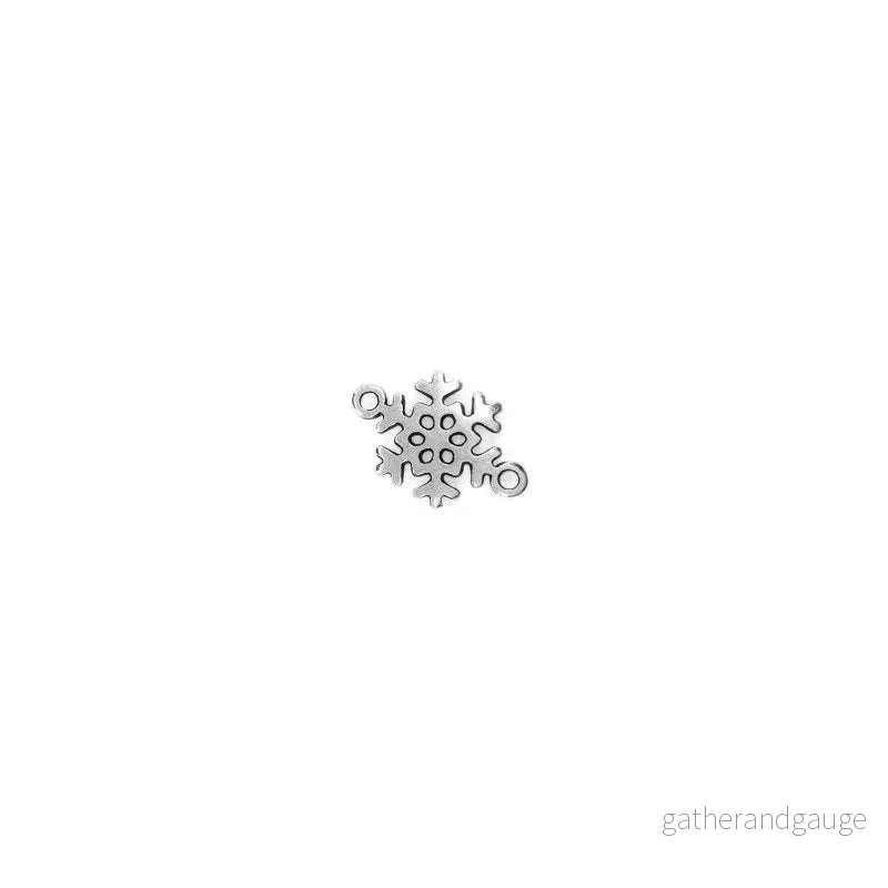 Connector Silverfärgad – Snöflinga 13x14mm 1 styck Connector Silverfärgad – Snöflinga 13x14mm 1 styck