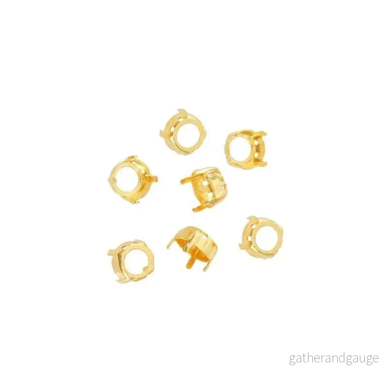 Infattning guldfärgad - Chaton ss45 (10mm) 4-pack
