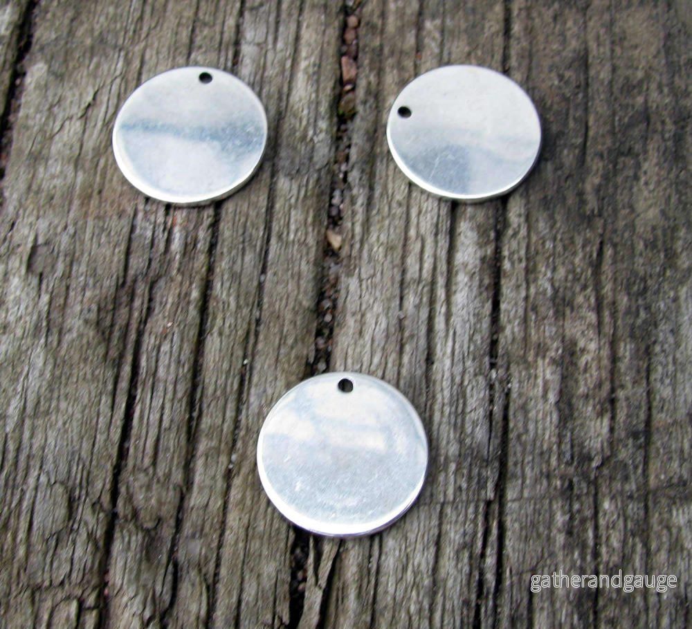 Berlock Silverfärgad - Rund 15mm 3- pack