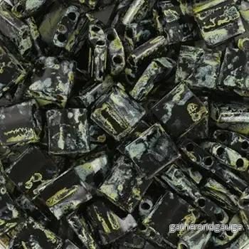 Miyuki Tila - Picasso Smokey Black Matte 5mm 5gram