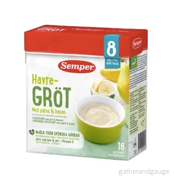 Havregröt Päron & Banan Från 8 Månader Havregröt Päron & Banan Från 8 Månader